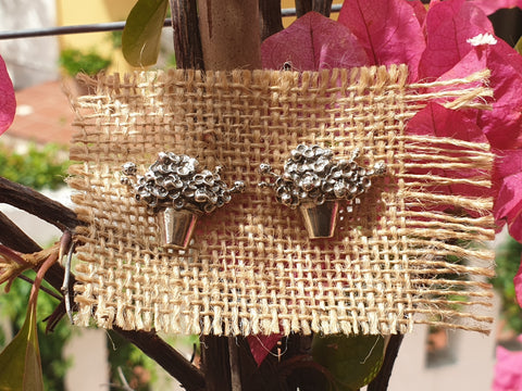 Pendientes maceta "gitanilla"
