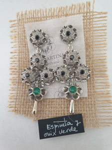 Pendientes arquillos(1y2) de 5 con lágrima