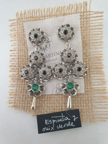 Pendientes arquillos(1y2) de 5 con lágrima