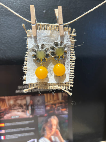 Pendientes Arquillo Jade Amarillo
