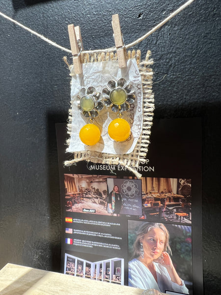 Pendientes Arquillo Jade Amarillo