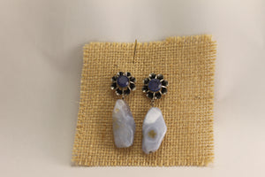 Pendientes Arquillo con Calcedonia
