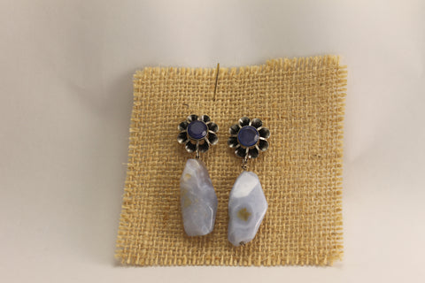 Pendientes Arquillo con Calcedonia