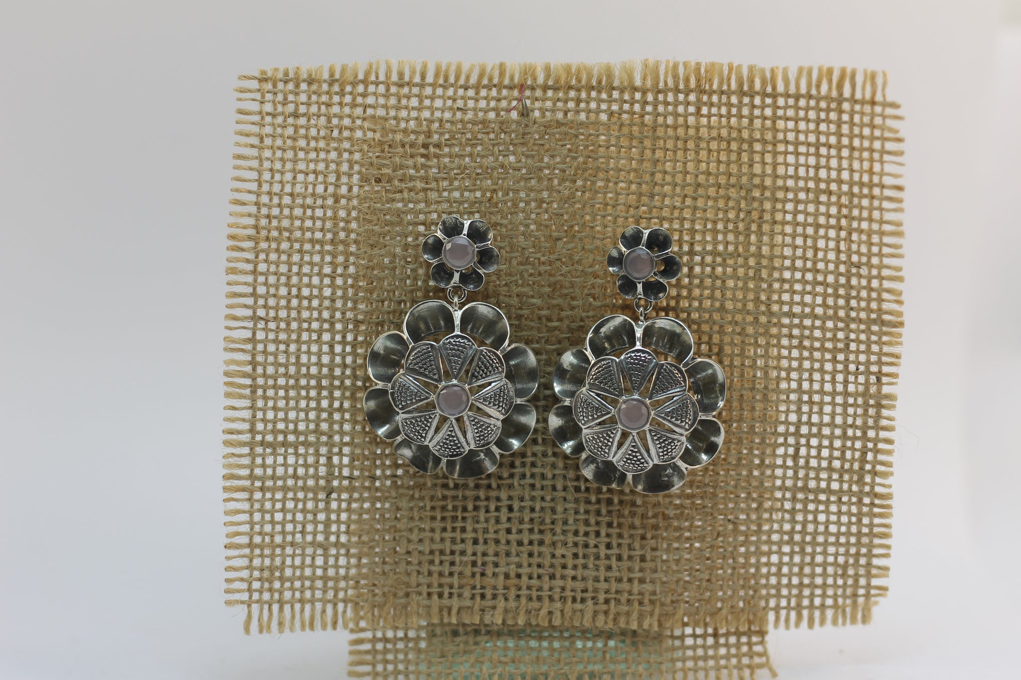 Pendientes Arquillo número 2 y 10 con Cuarzo Rosa naturales