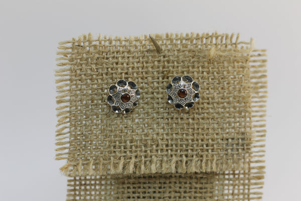 Pendientes Arquillo con Rubí natural