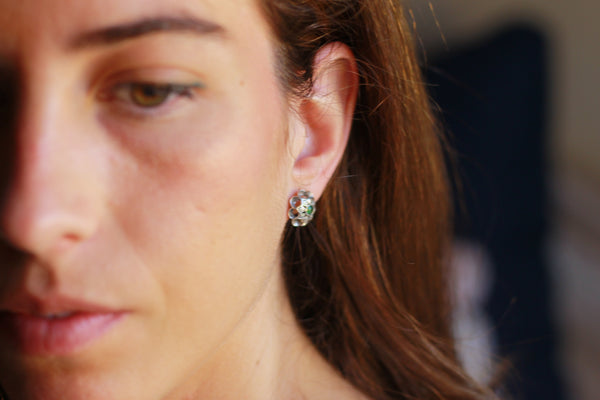 Pendientes Arquillo con Esmeralda natural
