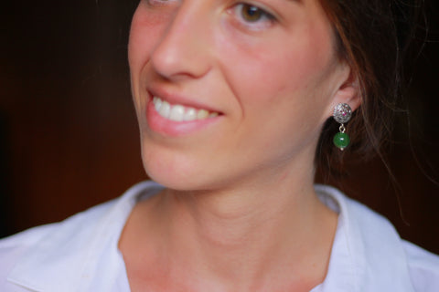 Pendientes Fernandinos y bola natural